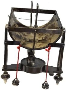 Antique Brass Sundial Compass with Wooden Box - Vintage Navigation Instrument for Home Decor, Camping and Outdoor Adventures